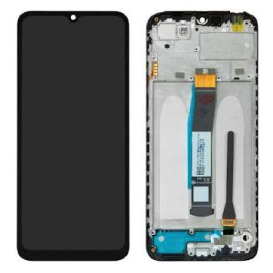 LCD Complete Frame Xiaomi Redmi 10C/ Poco C40 black OEM