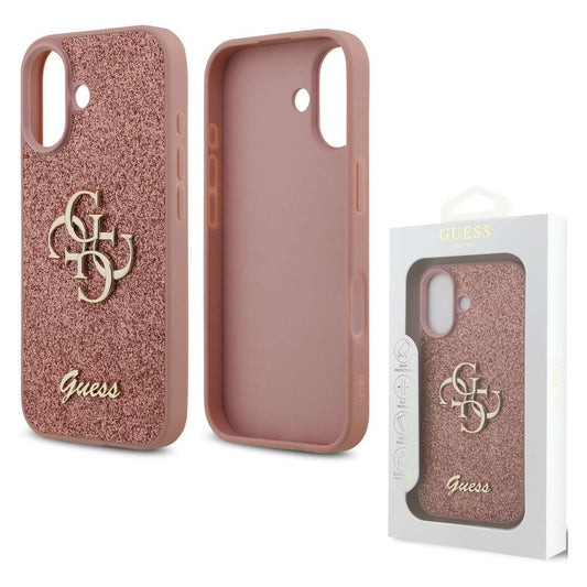 Back Case Apple iPhone 17 Guess Glitter Big 4G pink