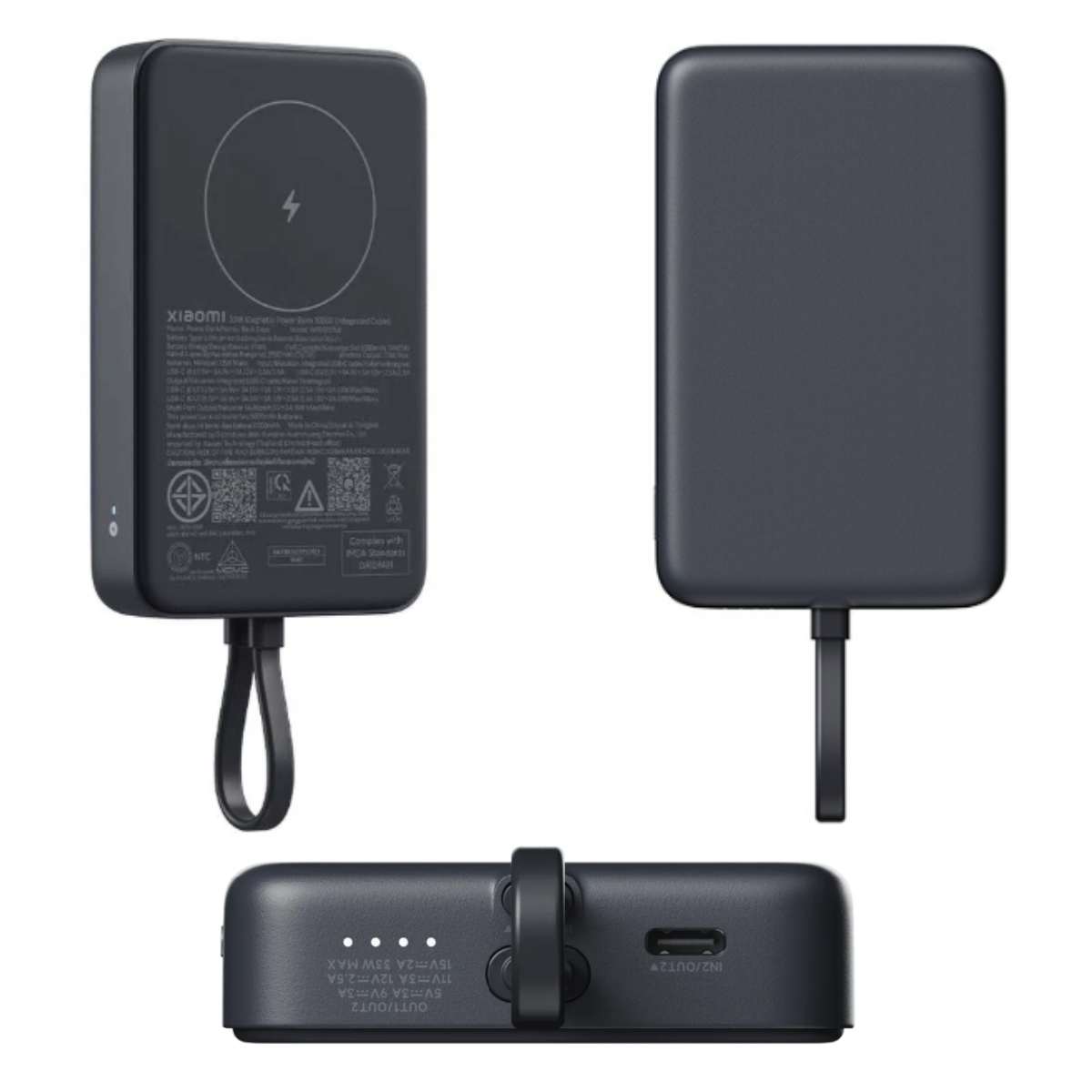 Power Bank Magsafe Xiaomi 33W 10000mAh Integrated USB-C / USB-C gray