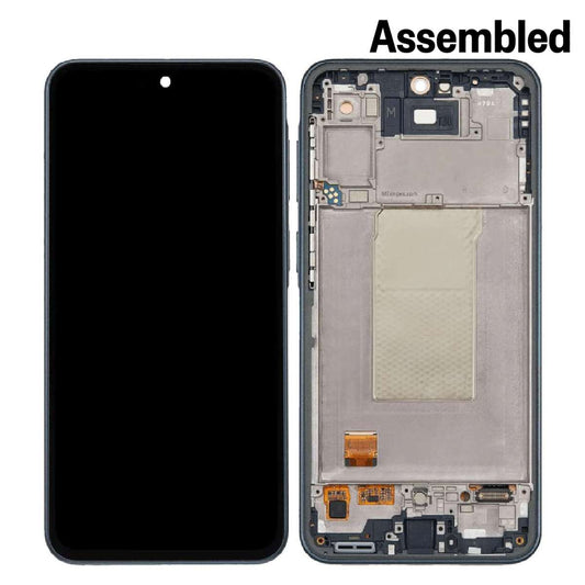 LCD Complete Frame Samsung A37 5G A376 graygreen Assembled