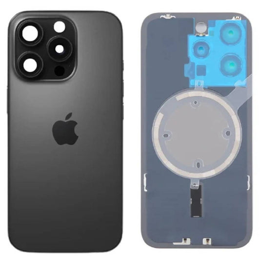 Back Battery Cover Lens Magsafe NFC Apple iPhone 16 Pro Max black (Original) Pulled