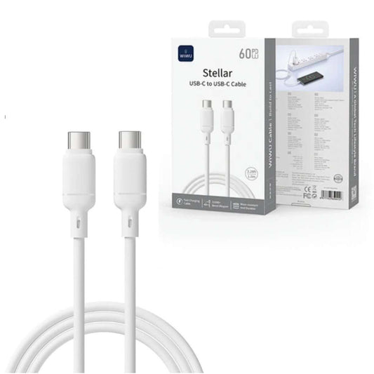 Cable USB-C to USB-C Wiwu Wi-C090 18W 1m white