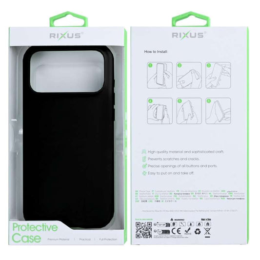 Back Case Soft TPU Magsafe Rixus Apple iPhone 17 Pro Max black