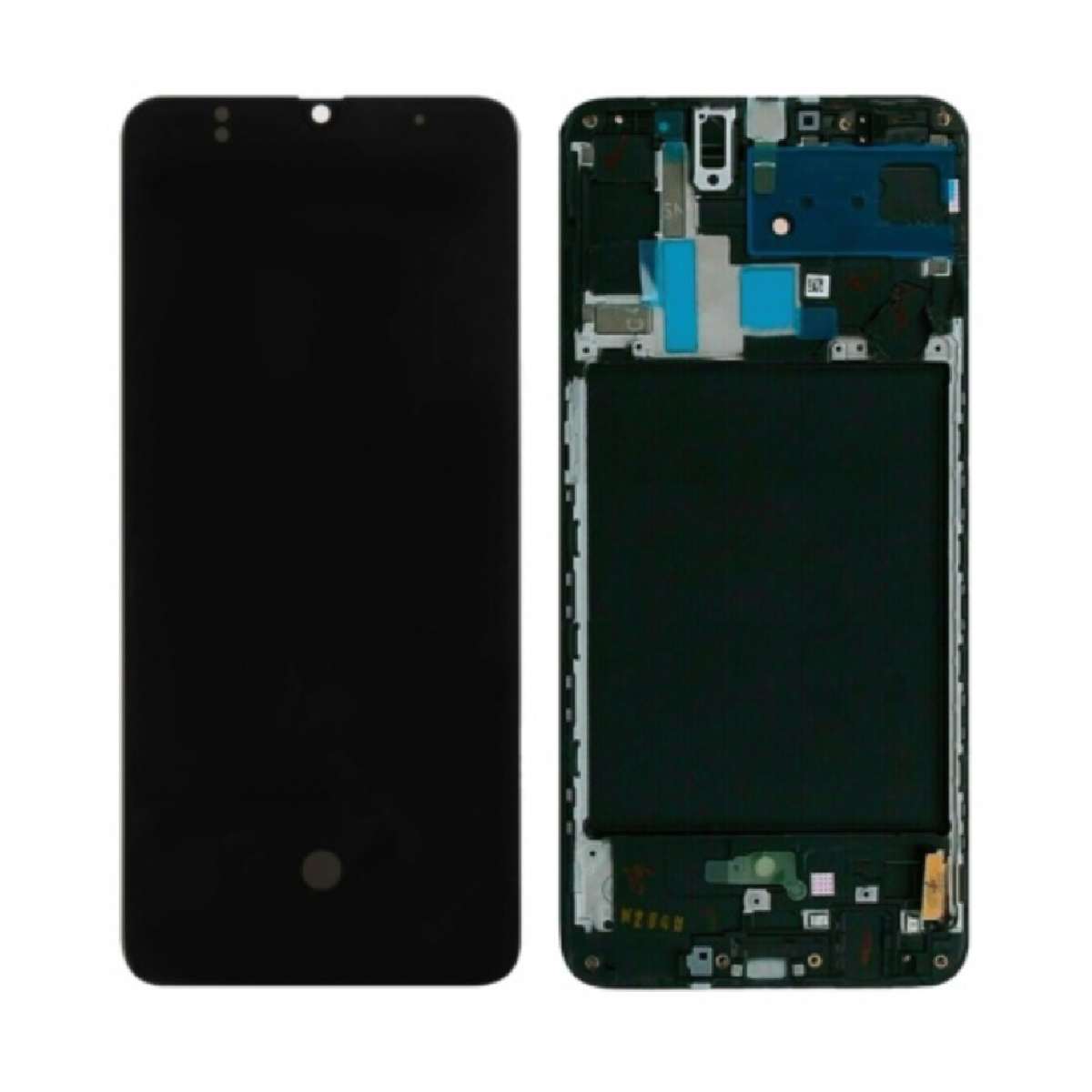 LCD Complete Frame Samsung A70 A705 black (Original) Pulled