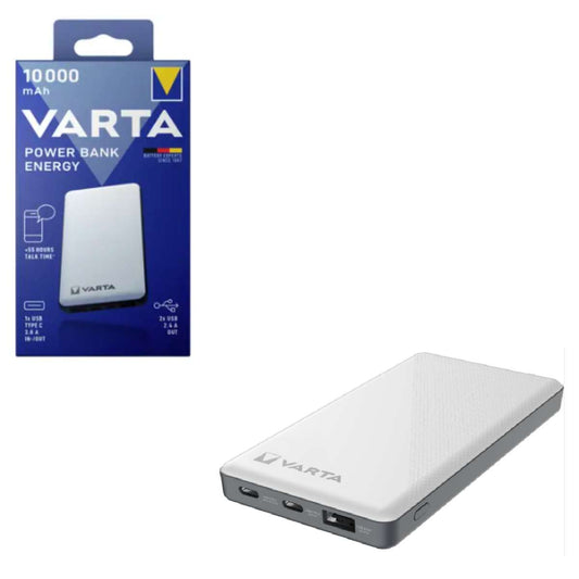 Power Bank Varta 10000mAh Dual USB-C / USB white