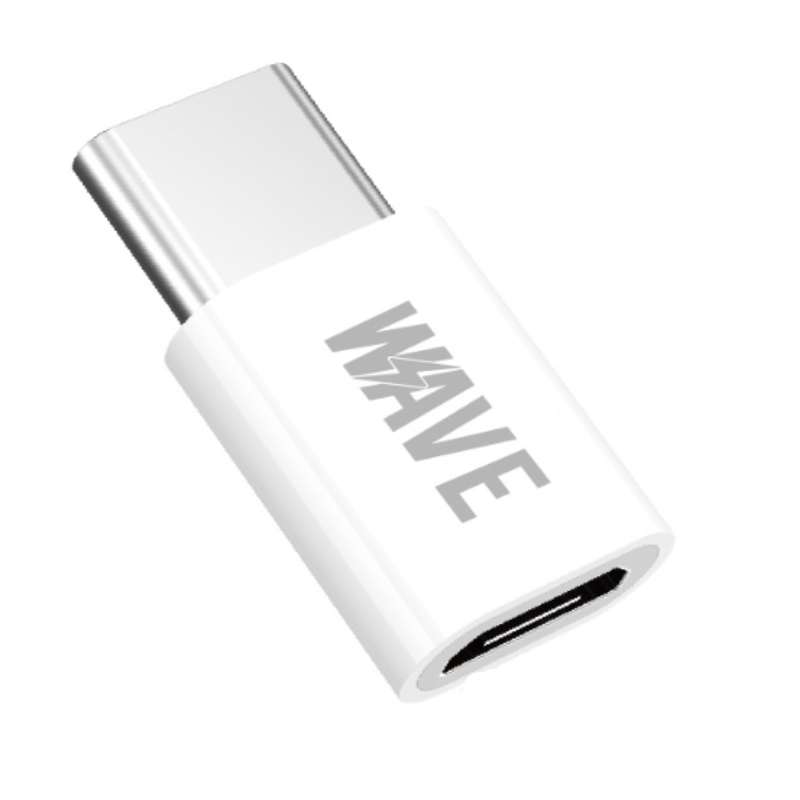 Adapter OTG USB-C Male to Micro USB Female Wave WA-325 white