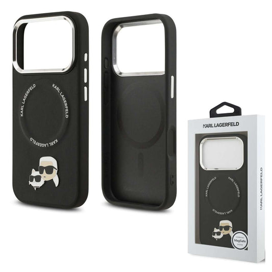 Back Case Magsafe Apple iPhone 17 Pro Karl Lagerfeld K&C Pins black