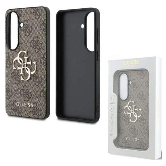Back Case Samsung S26 Plus S947 Guess 4G Big Metal Logo brown