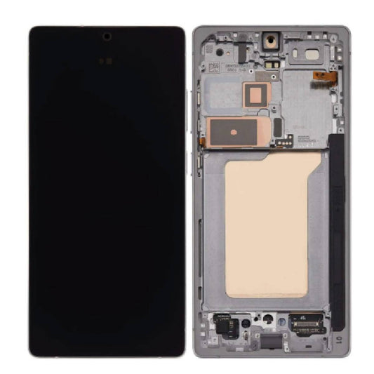 LCD Complete Frame Samsung S25 Ultra S938 silver (Original)