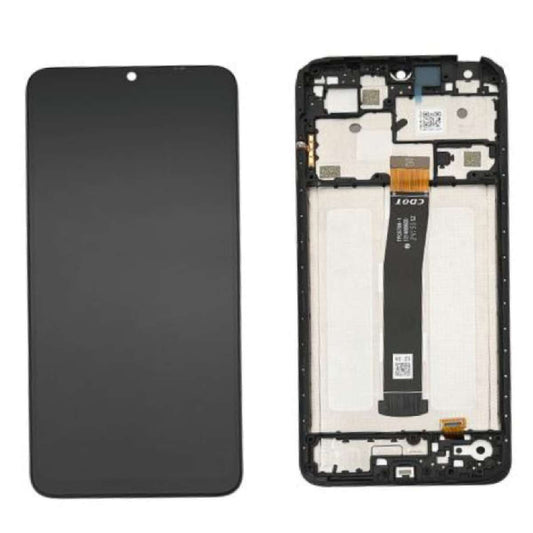 LCD Complete Frame Xiaomi Redmi 12C black (Original)
