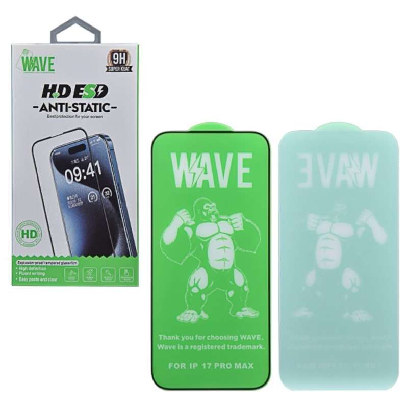 Tempered Glass Apple iPhone 17 / 16 Pro Wave