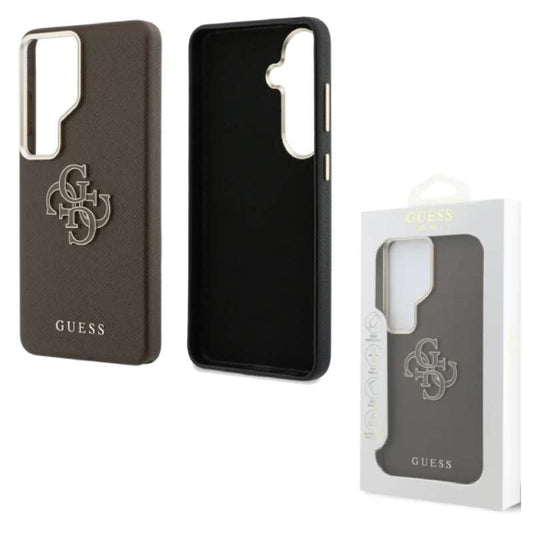 Back Case Samsung S26 Ultra S948 Guess PU 4G Resin Metal Logo brown