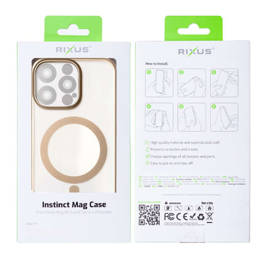 Back Case Magsafe Apple iPhone 15 Pro Max Rixus titanium