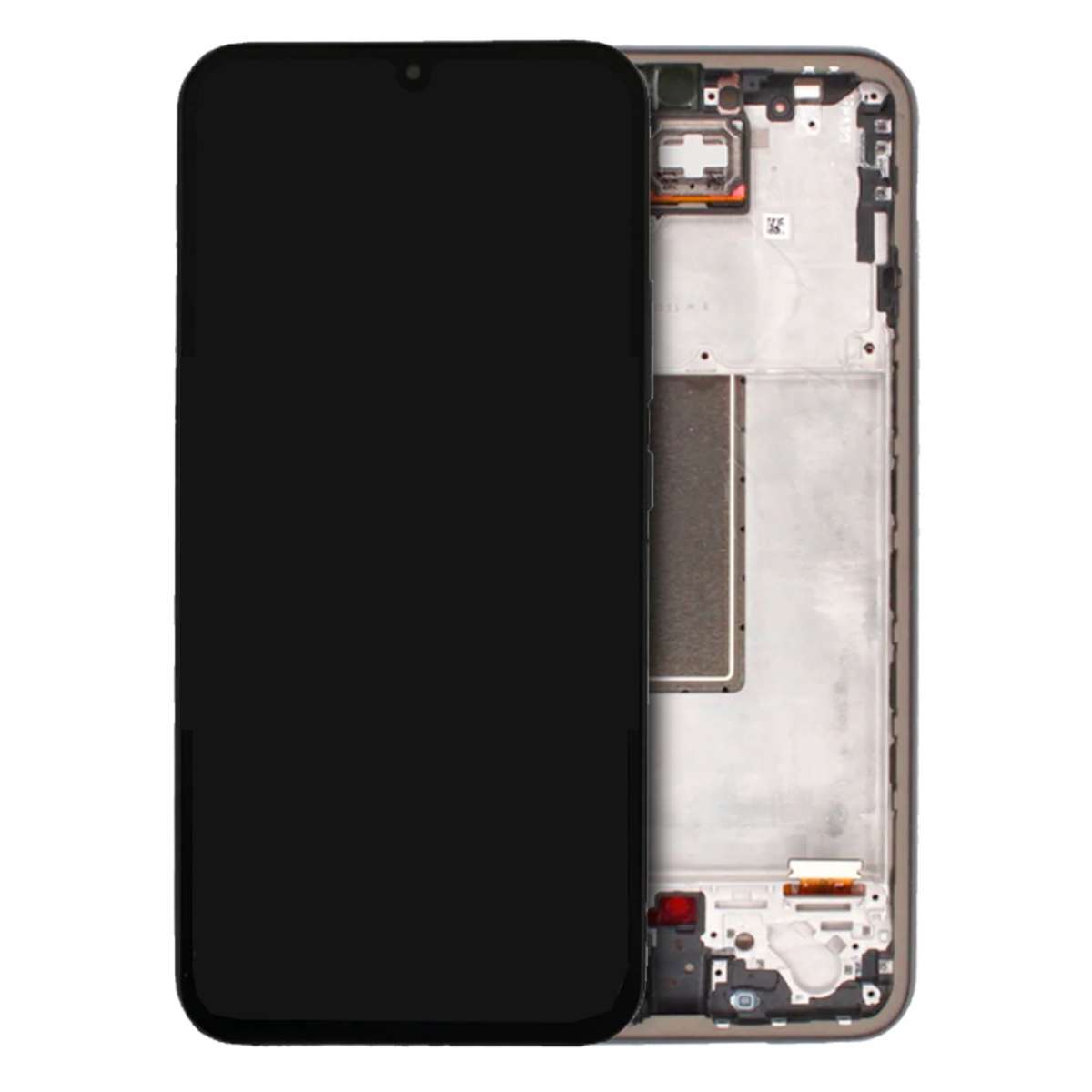 LCD Complete Frame Samsung A34 A346 silver (Original) Assembled