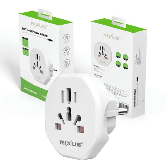 Travel Adapter Rixus RXHC27 EU white