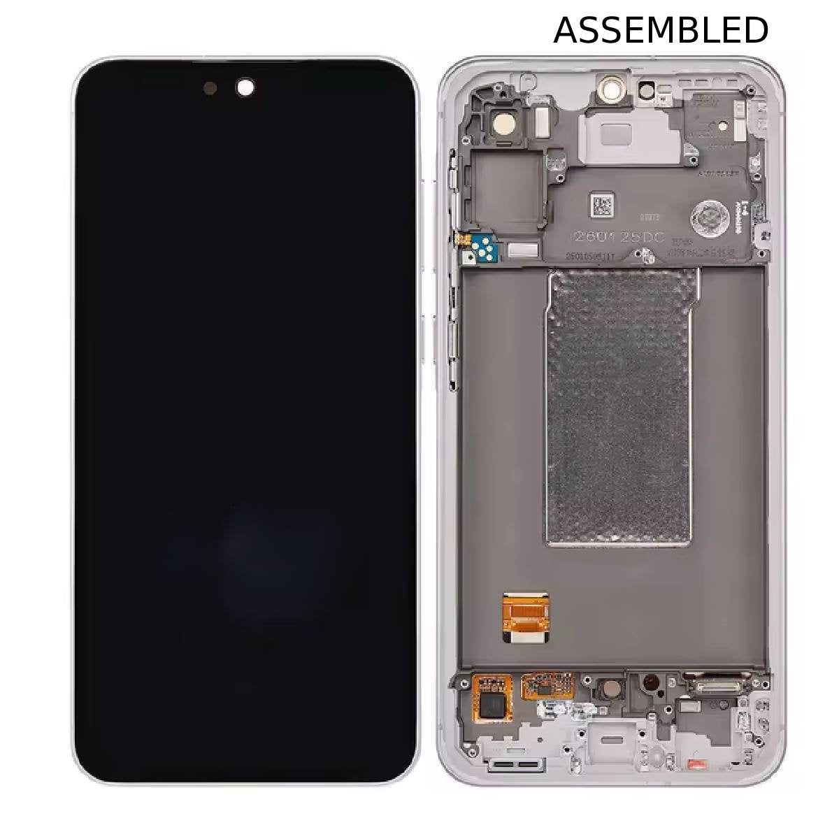 LCD Complete Frame Samsung A56 5G A566 lightgray Assembled