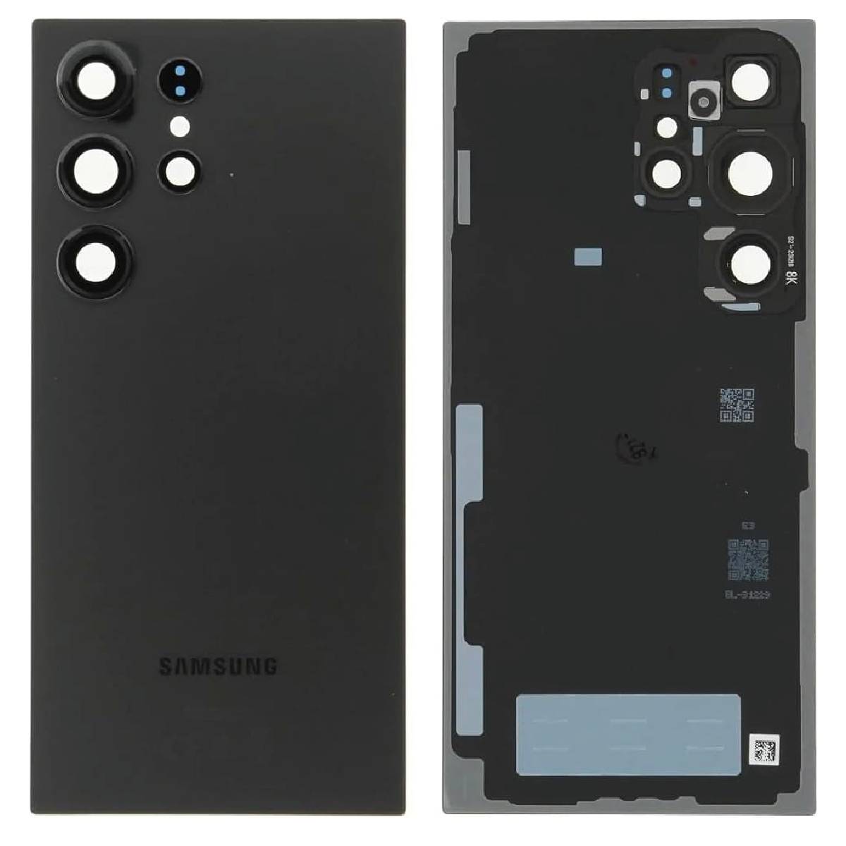 Back Battery Cover Lens Samsung S24 Ultra S928 black OEM