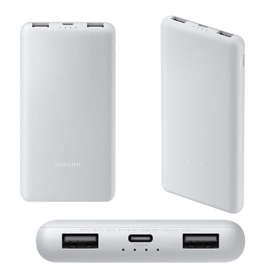 Внешний аккумулятор Xiaomi 22.5W Lite 10000 мАч USB-C / двойной USB, серебристый