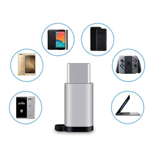 Adapter OTG USB-C to Lightning white