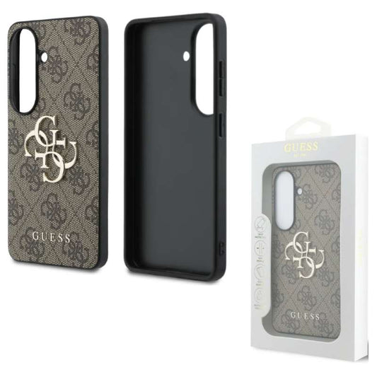 Back Case Samsung S26 S942 Guess 4G Big Metal Logo brown