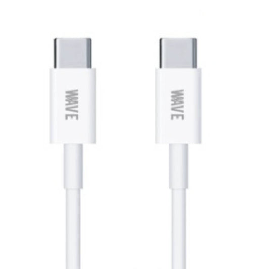 Cable USB-C to USB-C Wave WA-59 60W 1m white