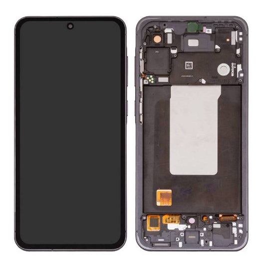 LCD Complete Frame Samsung A56 5G A566 lightgray (Original)