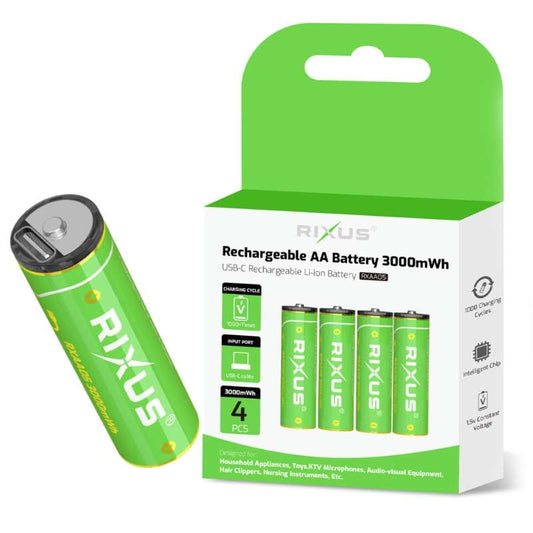 Battery Rechargeable Rixus RXAA05 880mAh AA 4pcs