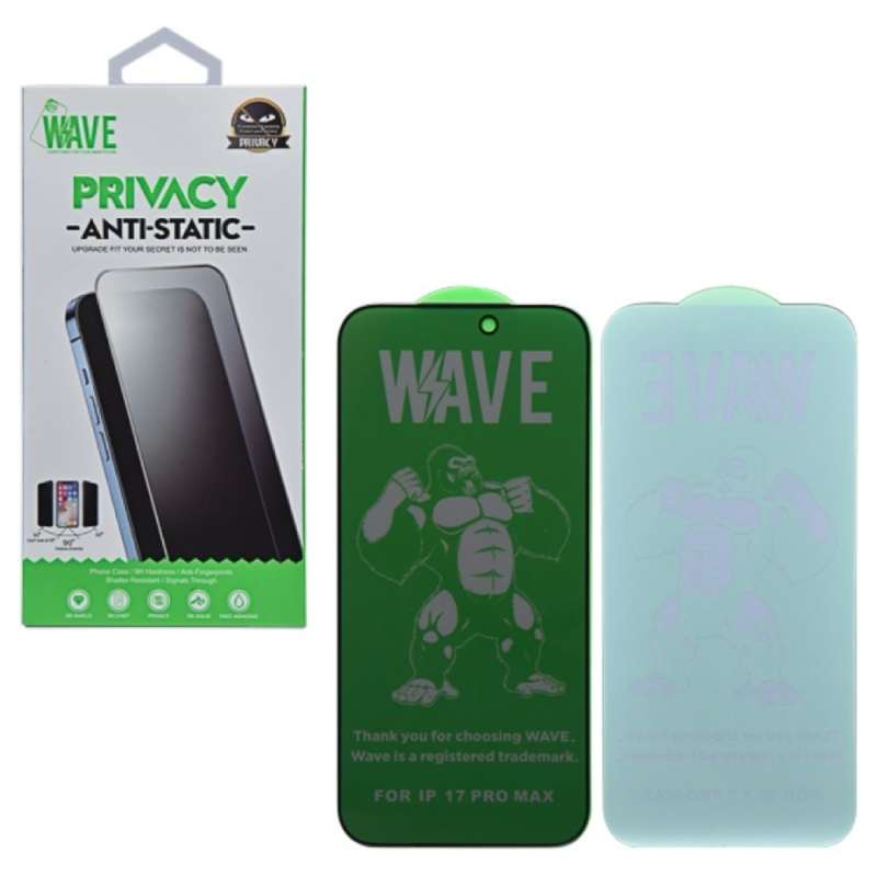 Tempered Glass Privacy Apple iPhone 14 Pro Wave black