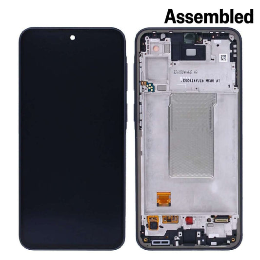 LCD Complete Frame Samsung A37 5G A376 charcoal Assembled