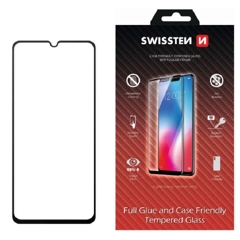 Tempered Glass Full Glue Samsung S26 Plus S947 Swissten (Case Friendly)