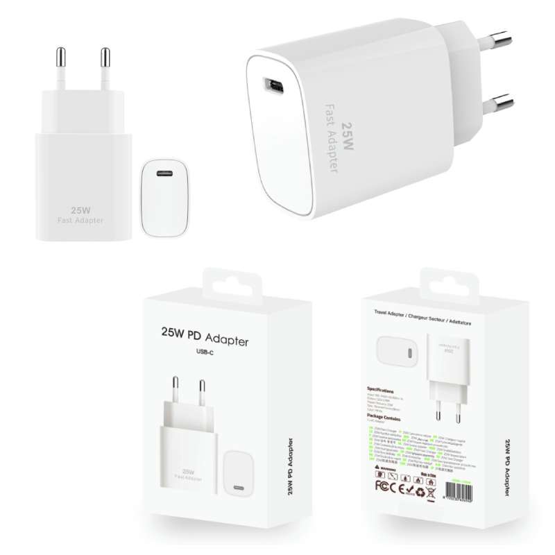 Charger USB-C CH25W 25W EU Pin white
