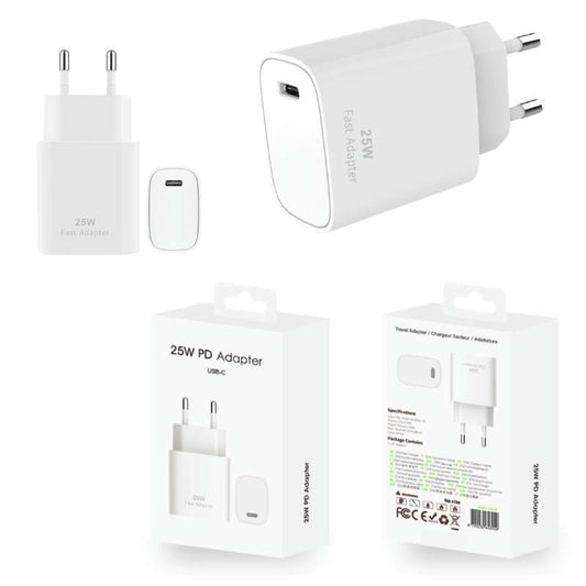 Charger USB-C CH25W 25W EU Pin white