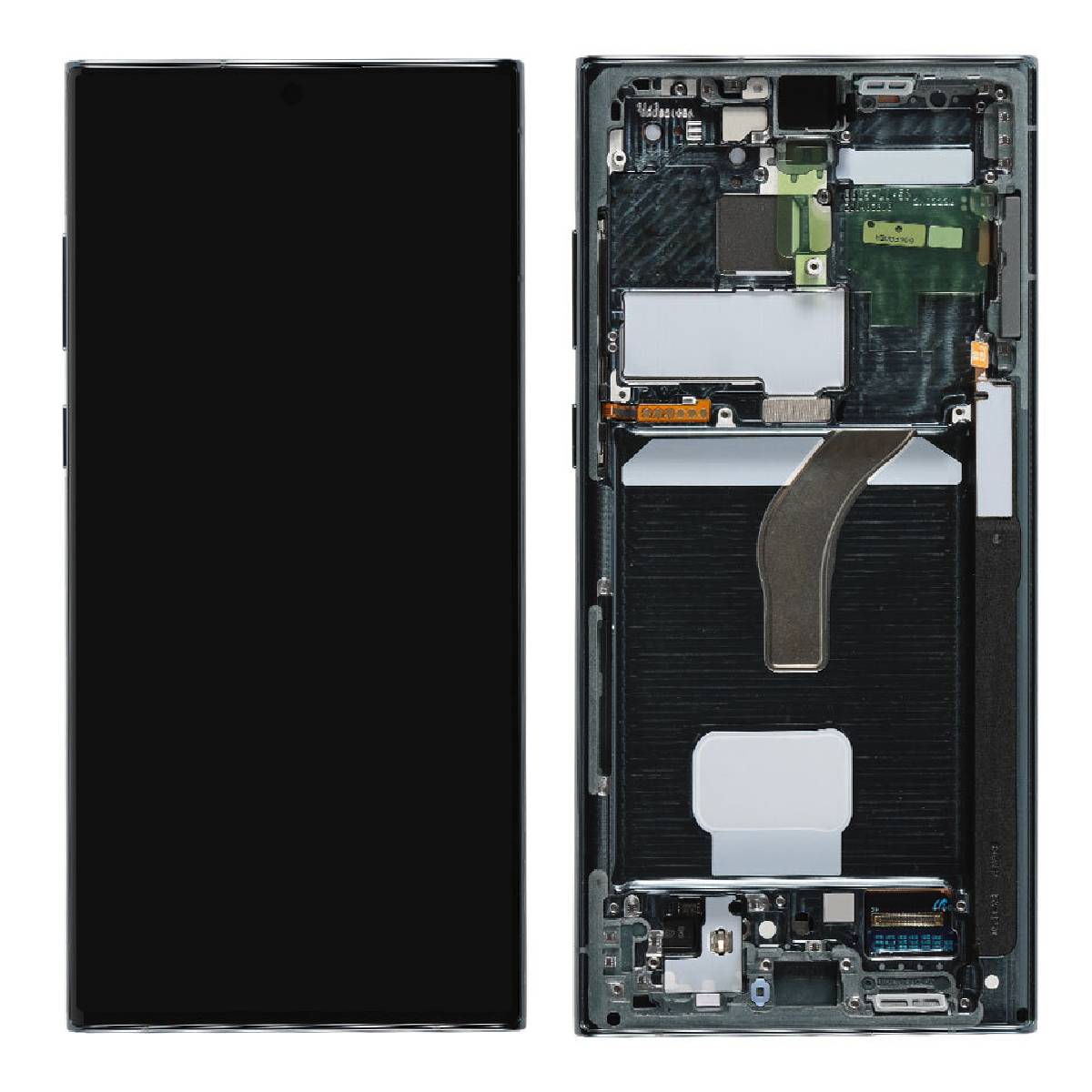 LCD Complete Frame Samsung S22 Ultra S908 green Assembled