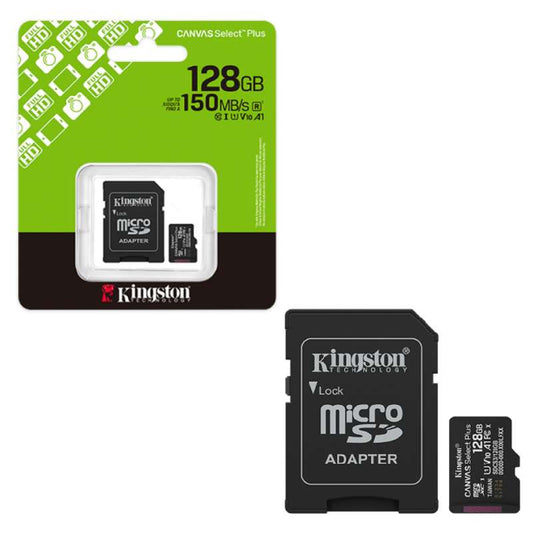 Kingston Micro SD Class 10 128GB (With Adapter)