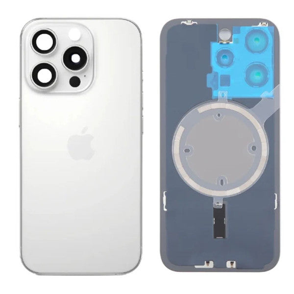 Back Battery Cover Lens Magsafe Apple iPhone 16 Pro white OEM
