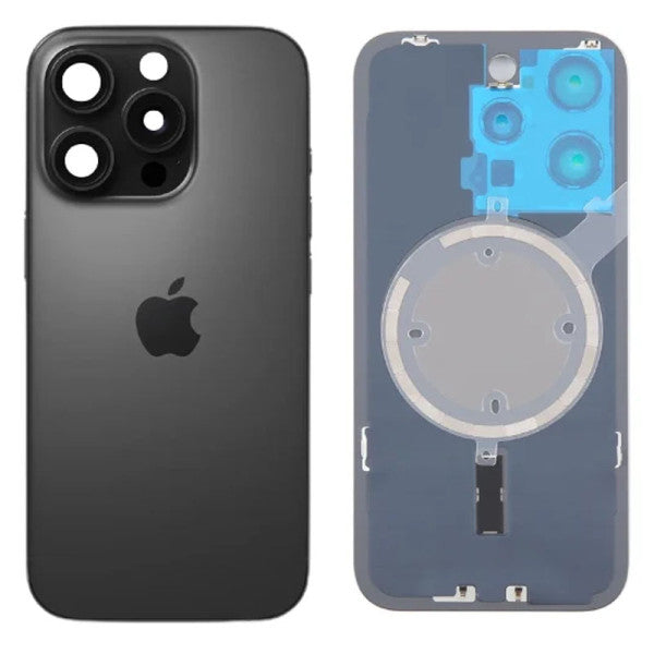 Back Battery Cover Lens Magsafe Apple iPhone 16 Pro black OEM