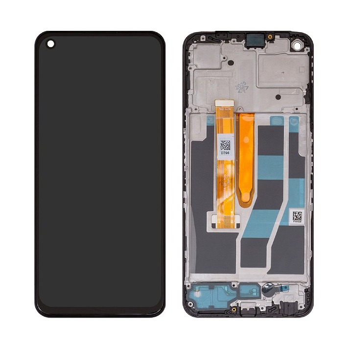 LCD Complete Frame OnePlus Nord CE 2 Lite / Realme 9 Pro black Soft Oled