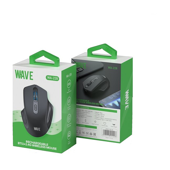 Wireless Mouse Rechargeable Wave WA-228