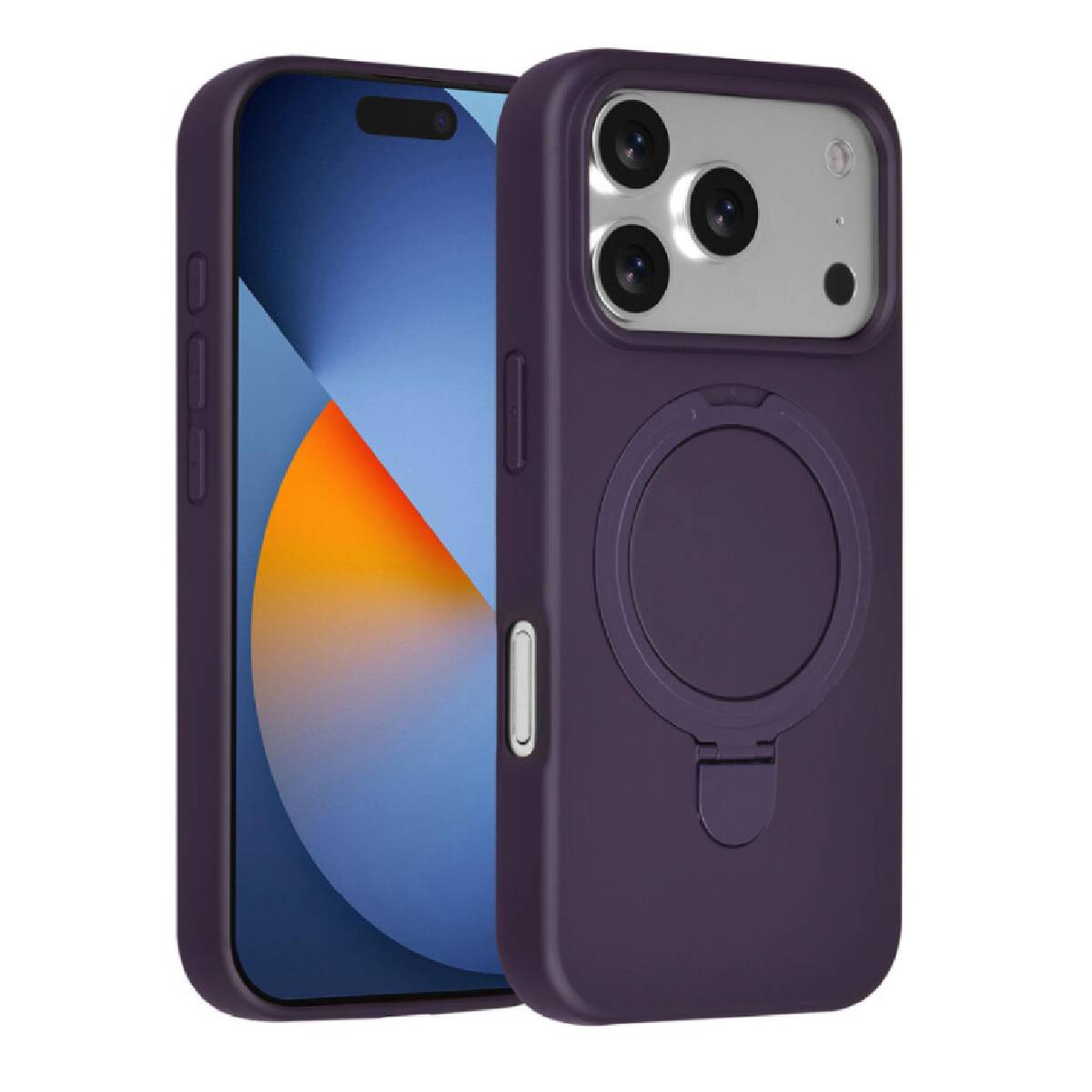 Back Case Magsafe Stand TPU Apple iPhone 18 Pro grape purple